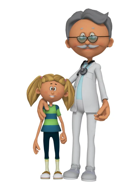 Pediatrician with a child — Stock Photo, Image