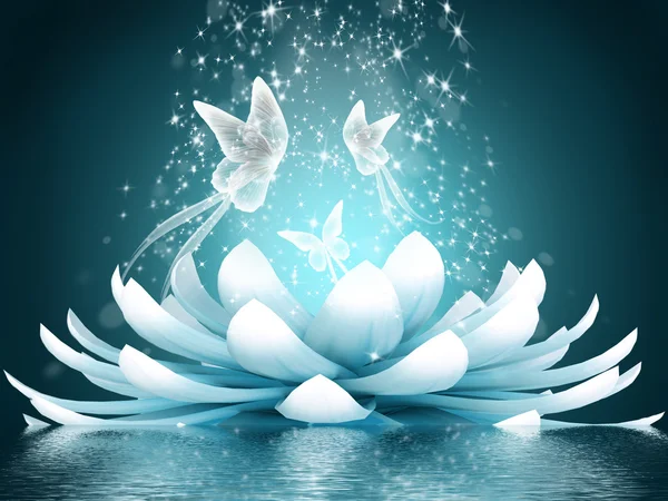 Güzel nilüfer çiçeği