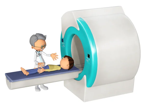 Mr scanm doktor ve küçük çocuk, 3d