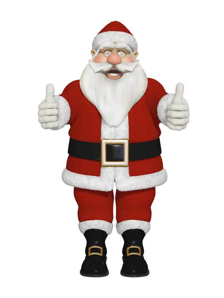 Santa claus 3d sezení — Stock fotografie