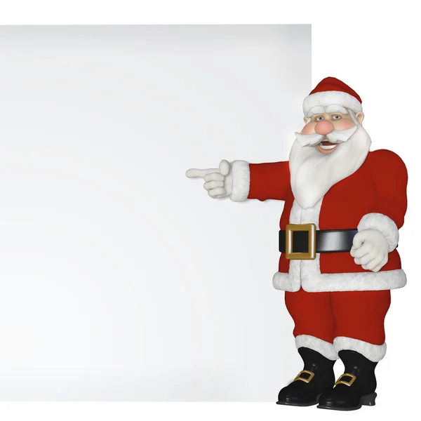 Santa claus 3D-vergadering — Stockfoto