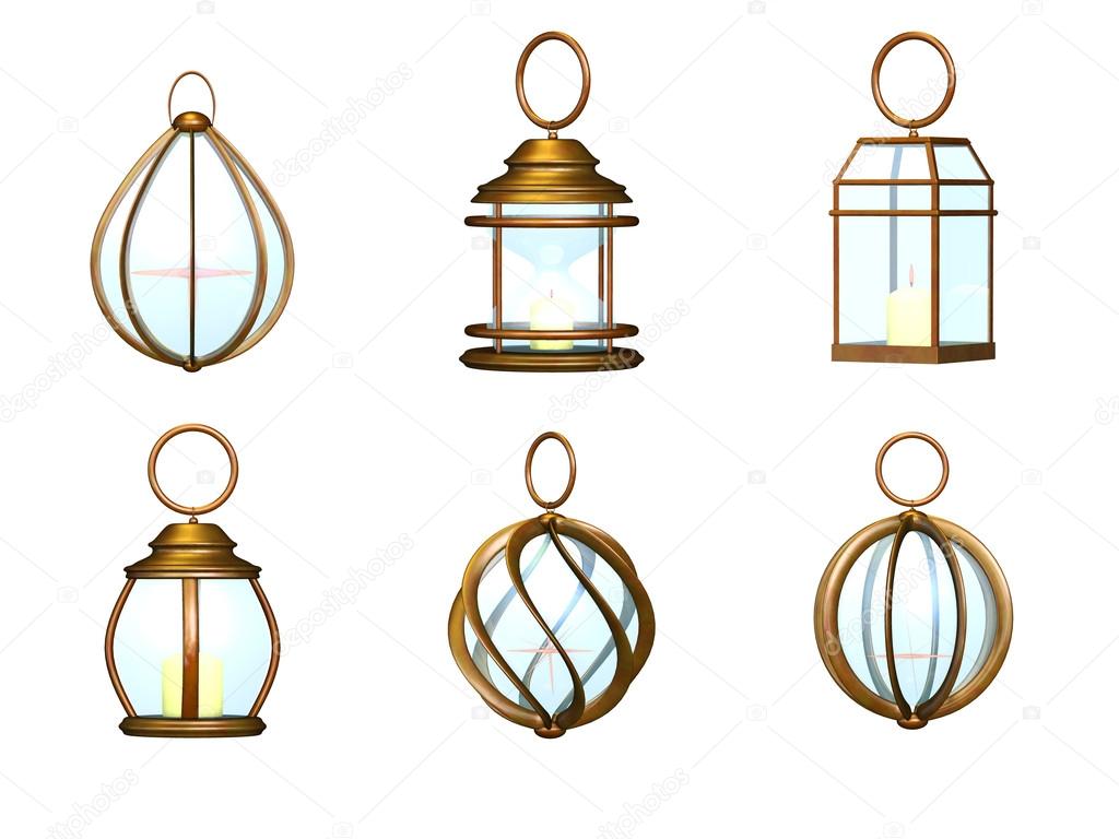 Lantern metal set