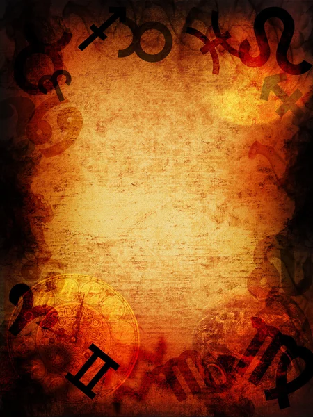 Büyülü zodyak arka plan