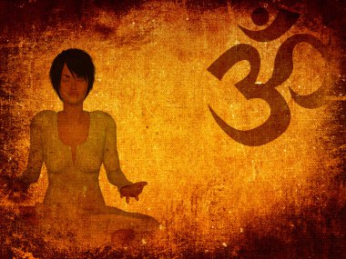 meditasyon grunge arka plan