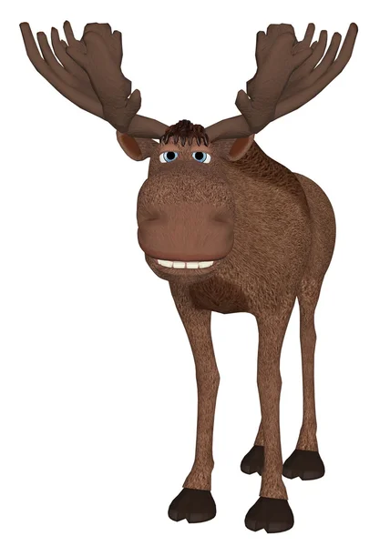 3D cartoon Moose — Stock Photo, Image