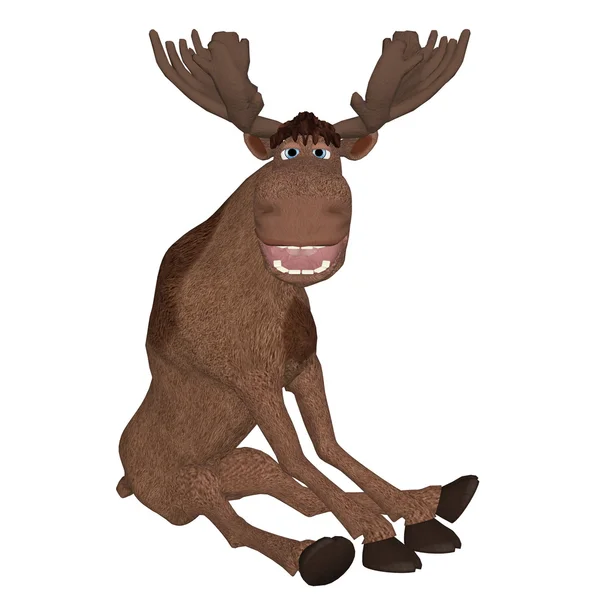 Cartoon moose — Stockfoto