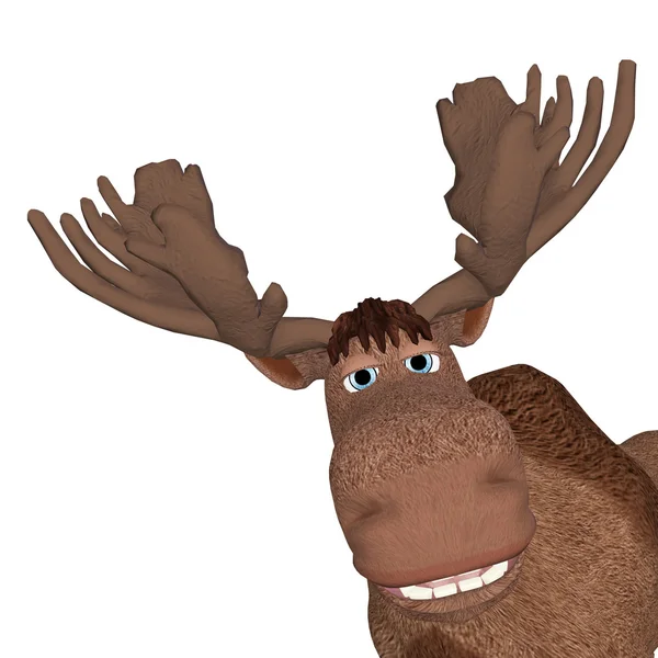 Cartoon moose — Stockfoto