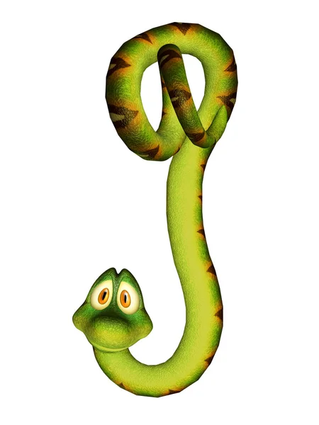 Karikatür yılan — Stok fotoğraf