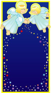 İki melek yıldız strewing