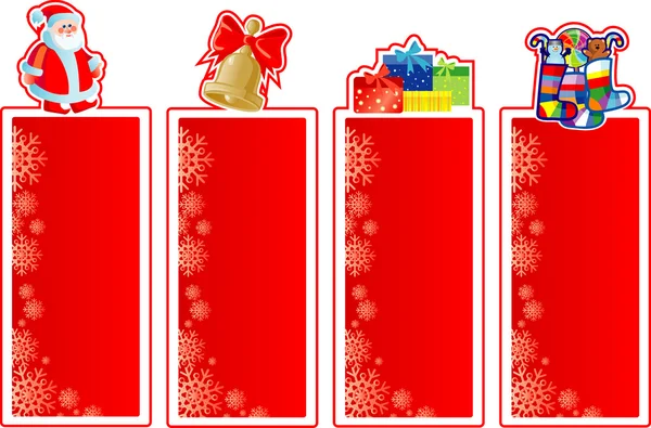 Set of Christmas banners — Stock Vector