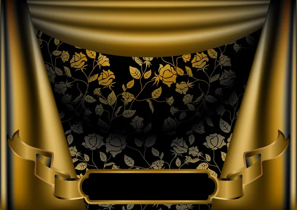 Altın lüks perde