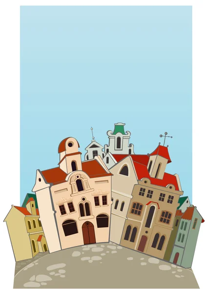 Régi town — Stock Vector