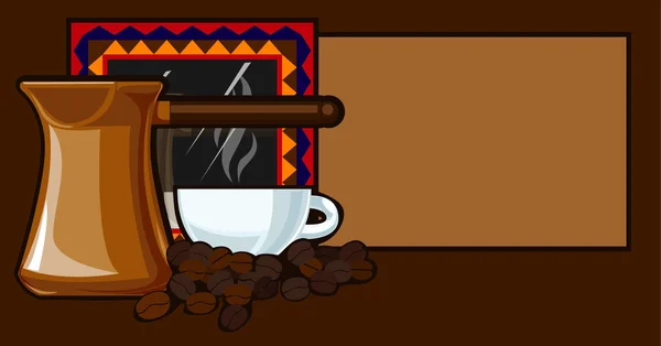 Koffie Achtergrond — Stockvector