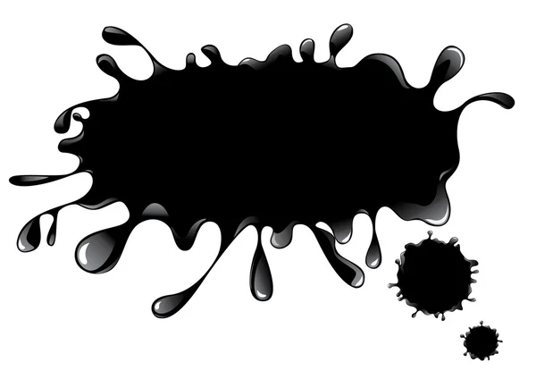 Ink blobs — Stock Vector