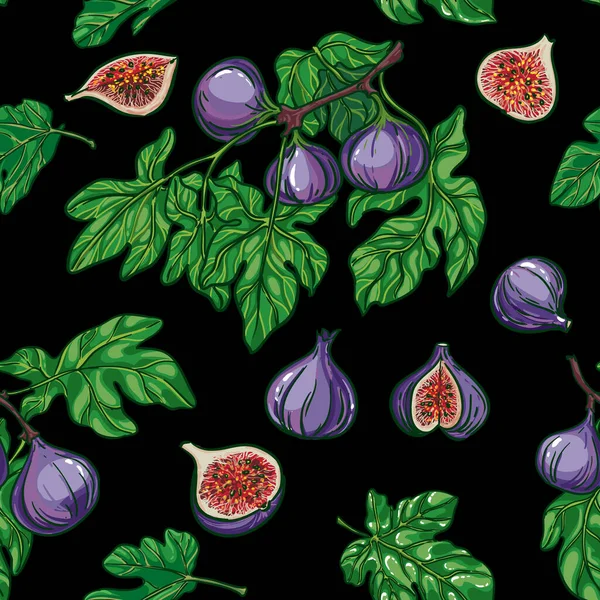 Set Vettoriale Colore Fig — Vettoriale Stock