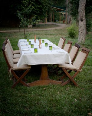 açık havada yemek