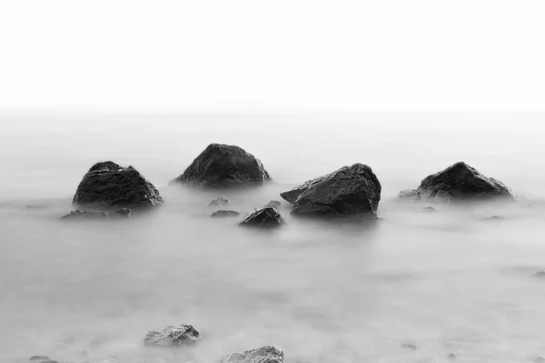 Туманні морський пейзаж Стокове Зображення