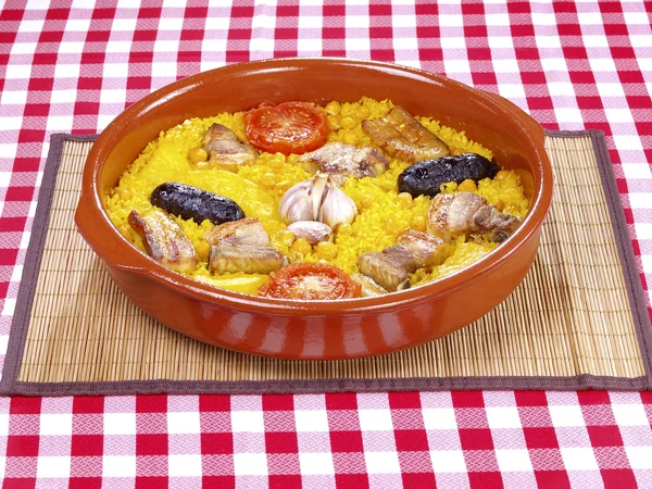 Arroz al 奥尔诺-烤箱煮熟的米饭 — 图库照片