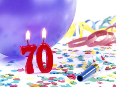 doğum günü mumları Nr gösteriliyor. 70