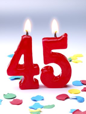 doğum günü mumları Nr gösteriliyor. 45