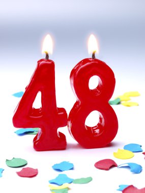 doğum günü mumları Nr gösteriliyor. 48
