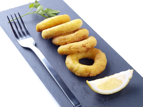 Calamares a la romana - Fried calamari — Stock Photo, Image