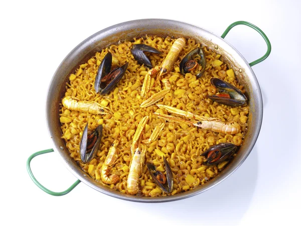 Fideua - şehriye paella — Stok fotoğraf