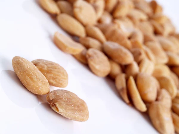 Fried, peeled almonds. — Stock Photo, Image