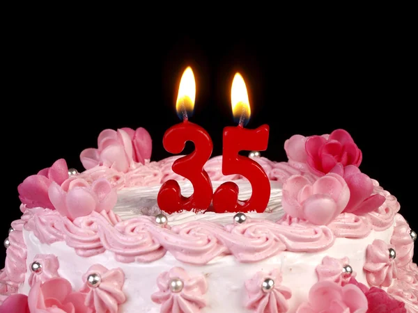 Candele Numero 24 Per Compleanno - Rosse 3D, Per Torte