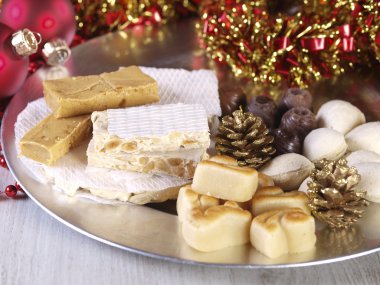 Spanish Christmas sweets. clipart