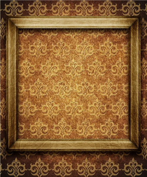 Vintage frame on wall — Stock Photo, Image