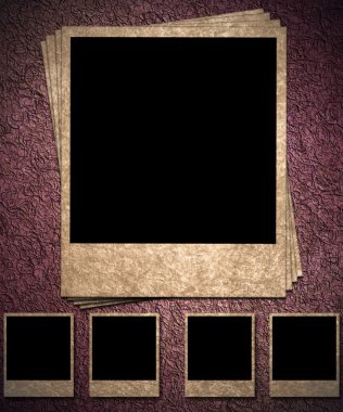 grunge zemin üzerine fotoğraf çerçevesi