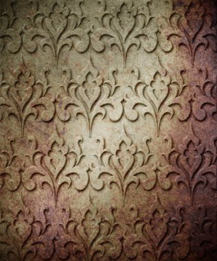 metal plaka üzerinde süsleme