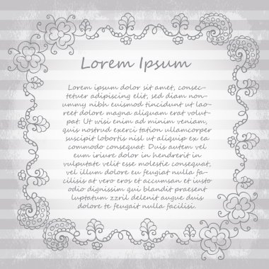 ornateframe. Sevgililer günü için vintage design