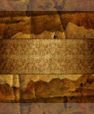 Grunge kağıt doku ambalaj vintage bir hediye gibi