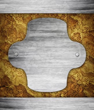 metin veya resim alanı olan eski kağıt dokusu