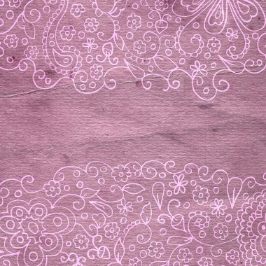 süslü grunge kağıt çerçeve (bej bağbozumu hitap)