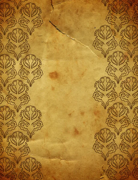 Vintage paper background with ornament — Stock Photo, Image