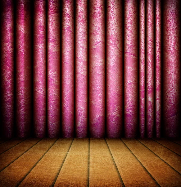 Old style room with curtains — Stock Photo, Image