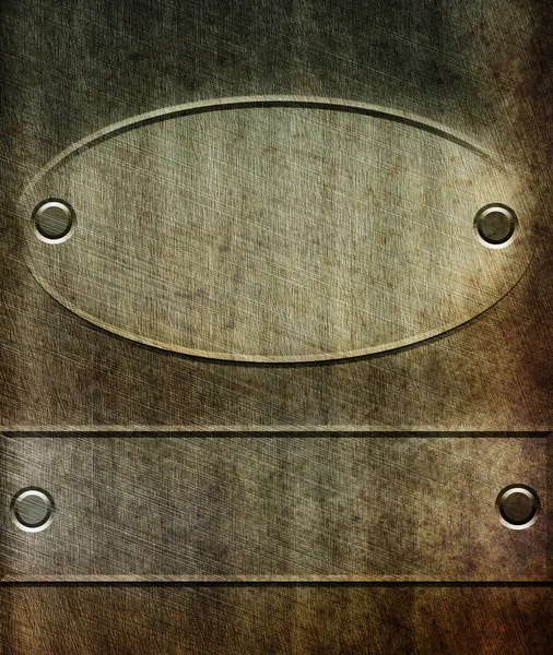 Elegant metal plate — Stock Photo, Image