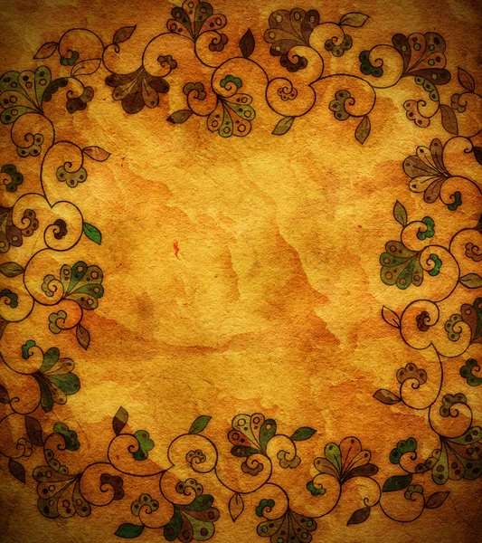 Classical wallpaper with paisley pattern — Stock Photo, Image