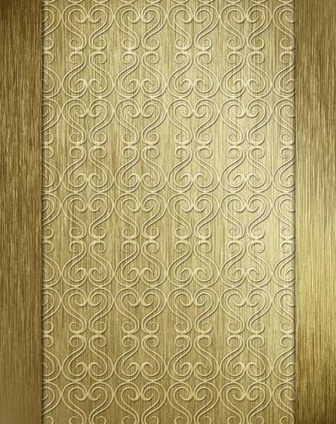 Metal plate with ornament — Zdjęcie stockowe