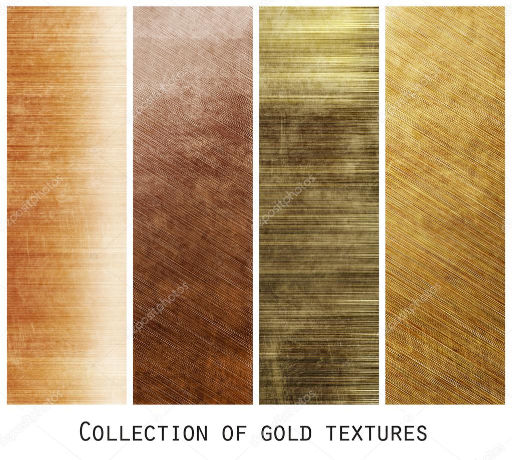 Iron plate - collection of gold textures