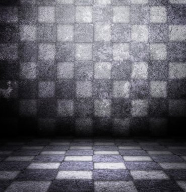 antika çini bir duvar.