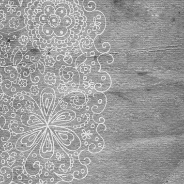 süslü grunge kağıt çerçeve (bej bağbozumu hitap)