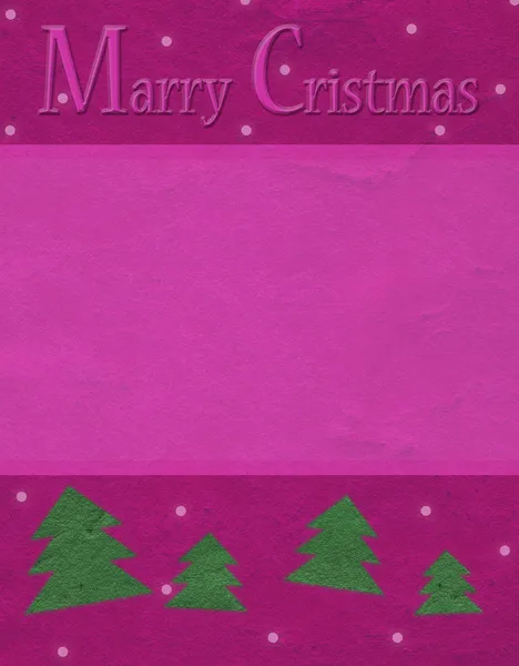 Pink Christmas card — Stock Photo, Image