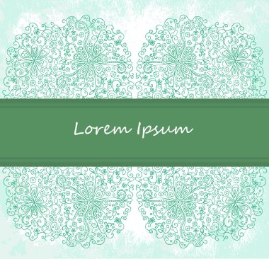 süslü vektör çerçeve. Vintage design