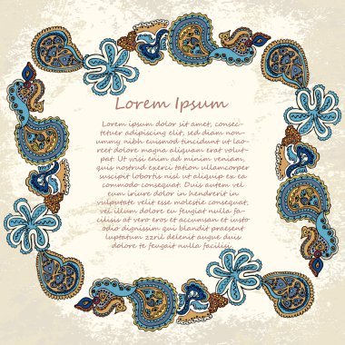 süslü vektör çerçeve