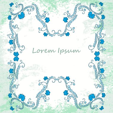 çiçek vektör çerçeve