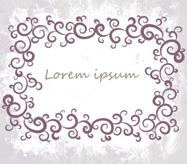 süslü vektör çerçeve